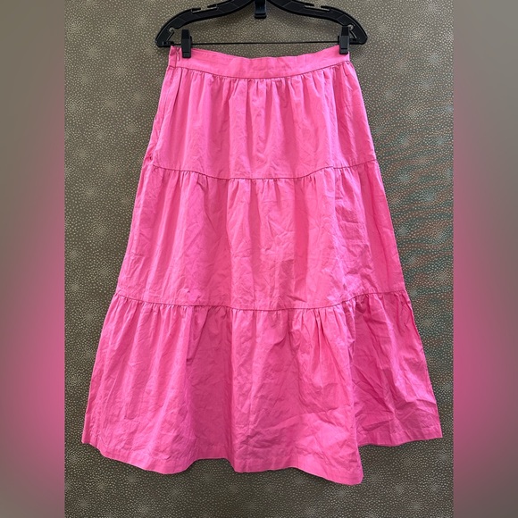 🔥NEW Anthropologies O.P.T Pink Halter Neck Cropped Top & Ruffle Midi Skirt Set - Picture 10 of 10